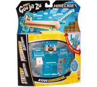 Heroes of Goo Jit Zu Minecraft Stretchy Characters, Steve With Diamond Armor & S