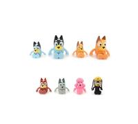 Figurine Famille Bluey 8 Figurines (Bluey, Bingo, Bandit, Chilli, Muffin, Coco, Rusty,Snickers)