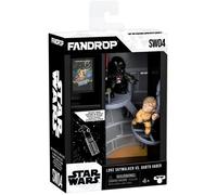 Figurine - FANDROP x STAR WARS - Luke vs Dark Vador - Vitrine avec scène culte + mini affiche - 18 cm