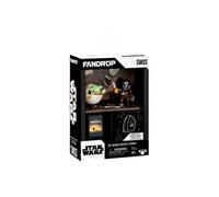 Figurine - FANDROP x STAR WARS - Mandalorian & Grogu - Vitrine avec scene culte + mini affiche - 18 cm