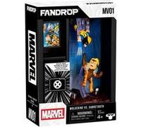 FANDROP MV01 - Wolverine vs Dents-de-Sabre, FANDROP Contient Un Diorama à Exposer, des artefacts et Une scène dignes des Plus Belles Collections Wolverine, 4 FANDROPS Marvel à Collectionner