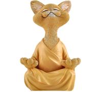 Figurine Fantaisiste De Chat De Bouddha, Collection De Yoga De M¿¿Ditation, Cadeaux D¡¯Amoureux Des Chats