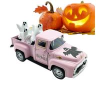 Figurine Fantôme | Décorations Miniatures pour Tables - Camion Vintage Fantôme pour Étagère Vitrine Table Fête Halloween