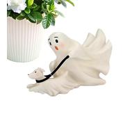 Figurine fantôme d'Halloen | Statue de chien de marche fantôme | Chien fantômes spooky | Centres de table de statues décorations d'Halloween pour l'automne, l'intérieur, la bibliothèque, la chambre, l