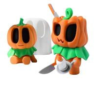 Figurine Fantôme,Ensemble de 2 s Fantômes pour Maison | Décor Bureau Bonhomme Impression 3D avec Articulations Mobiles pour Décoration Saisonnière d'halloween Intérieur Bureau