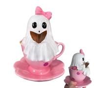 Figurine fantôme | Figurines d'Halloween en train de lire | Décorations de fête pour salon, étagère, appartement, restaurant, ferme, chambre à coucher intérieure