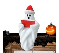 Figurine Fantôme Lisant,Décor Fantôme Lecture Toute l'Année | Décor Halloween en Résine pour Intérieur : Meuble TV, Bibliothèque, Rebord De Fenêtre, Cheminée