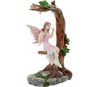 Puckator Figurine Fée des Fleurs sur Balançoire – 14 cm – Décoration fantaisie