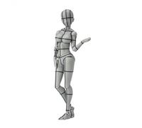 Figurine Femme - Body Chan Wireframe Kentari Yabuki Gris 14cm