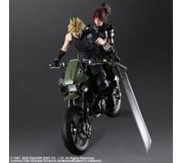 Square-Enix - Final Fantasy VII Remake Play Arts Kai - Figurines et véhicule Jessie, Cloud & Bike