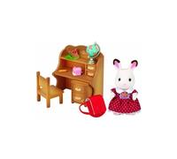 Fille Lapin Chocolat et son bureau