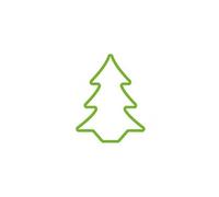 Figurine flexible de sapin vert EDM - 62cm - 72128