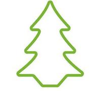 Figurine flexible de sapin vert EDM - 62cm - 72128 G