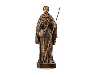 Figurine Frère Pierre de San José de Betancur Patron du Guatemala et de la Paix, Protecteur des pauvres et des Malades en résine Peinte à la Main 6 x 6 x 18 cm