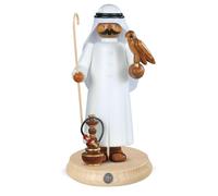 Figurine Fumée Fumeur Grand Arabe Avec Faucon Et Shisha (LxH): 14x27cm NEUF