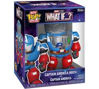 Figurine Funko Bitty Bots Pop! Marvel What If- Captain America Mech Avec Capta