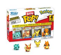 Funko - Bitty Pop! 4 Pack Pokemon Bulbasaur, Flareon, Pichu, Charizard - 0,9 pouce - Étagère incluse