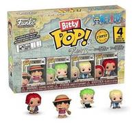 Funko – Bitty Pop! Pack de 4 One Piece – Luffy, Zoro, Axe-Hand Morgan, figurine mystère 2,2 cm
