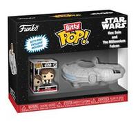 Funko Figurine Bitty Pop Ride Star Wars Han Solo avec Millenium Falcon G