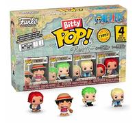 Funko – Bitty Pop! Pack de 4 One Piece – Luffy, Zoro, Axe-Hand Morgan, figurine mystère 2,2 cm
