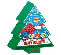 Figurine Funko Pocket POP DC Comics Happy Holidays (x4) Vert TU