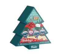 Funko - Figurine Pocket Pop Stitch Holiday - Pack de 4 porte-clés Tree Box - Multicolore A