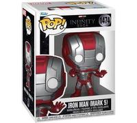 Figurine Funko Pop! 1474 Iron Man 2 Mark 5 Vinyle 9 cm Argent métallisé et Rouge