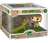 Figurine Funko Pop - Australia Zoo N°75 - Steve Irwin Avec ?Agro? Le Crocodile - Moment (70813)