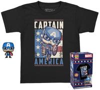 Figurine Funko Pop - Avengers : L'ère D'ultron [Marvel] - Captain America - Pocket - T-Shirt