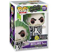 Figurine Funko Pop - Beetlejuice N°1757 - Beetlejuice Sur La Pierre Tombale - Glow In The Dark (84453)