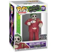 Figurine Funko Pop - Beetlejuice N°1761 - Beetlejuice Tête Réduite (84862)