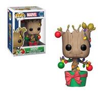 Funko Pop! Bobble: Marvel: Holiday Groot with Lights and Ornaments - Marvel Comics- Figurine en Vinyle à Collectionner - Idée de Cadeau - Produits Officiels - Comic Books Fans