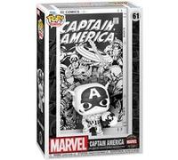Figurine Funko Pop - Marvel Comics N°61 - Captain America Noir Et Blanc - Comic Cover (80961)