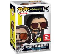 Figurine Funko Pop - Cyberpunk 2077 N°592 - Johnny Silverhand Avec Pistolet - Glow In The Dark (51653)