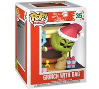 Funko - Figurine Pop! Deluxe - The Grinch avec sac - 9,5 cm - Vinyle