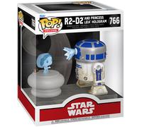 Figurine Funko Pop! Deluxe N°766 Star Wars R2-d2 & Princesse Leia Hologramme