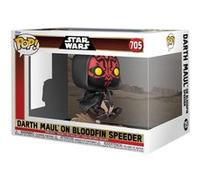 Figurine Funko Pop - Star Wars 1 : La Menace Fantôme N°705 - Dark Maul Sur Bloodfin Speeder (76014)