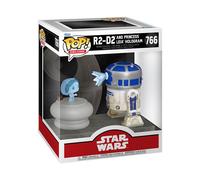 Funko - Figurine Pop! Deluxe R2-D2 et Leia (Hologramme) SWS9 - Vinyle durable - Cadeau Star Wars