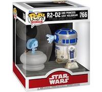 Figurine Pop! Deluxe Star Wars - R2 D2 Et Leia Hologramme - N° 766 Funko