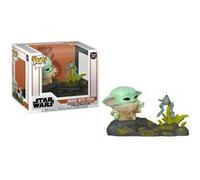 Figurine Funko Pop! Deluxe | Star Wars | The Mandalorian Din Grogu W/frog Or G