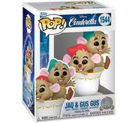 Funko - Figurine Pop Cendrillon 75e anniversaire Jaq & Gus dans la tasse