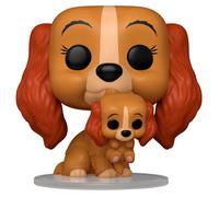 Figurine Funko POP Disney Lady and the Tramp Lady with Puppy Marron 9 cm