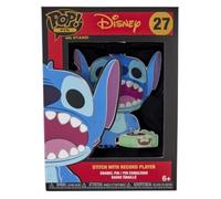 Figurine Funko Pop! - Disney - Lilo & Stitch - Stitch avec Lecteur Vinyle - 9 cm - Boîte Vitrine