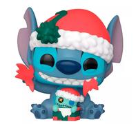 Figurine Funko POP Disney Lilo & Stitch - Stitch Unwrapping Gift Doré TU