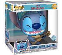 Funko Pop Disney Stitch Ukelele Exclusive 25 Cm Bleu