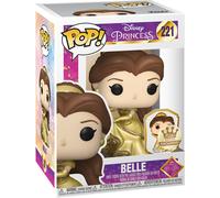 Figurine Funko Pop - Disney Ultimate Princess N°221 - Belle - Métallique Sticker Doré (56571)