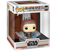 Figurine Funko Pop! Dlx - Star Wars Le Mandalorien - S9 Bo Katan W/throne