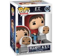 Funko – Pop! Movies Figurine vinyle Elliott avec ET dans le panier à vélo – Produit officiel