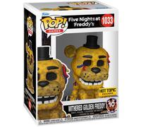 Funko Five Night At Freddys Withered Golden Freddy Exclusive Figure Jaune