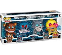 Figurine Funko Pop - Five Nights At Freddy's - Twisted Freddy, Bonnie, Wolf & Chica - 4-Pack (82507)